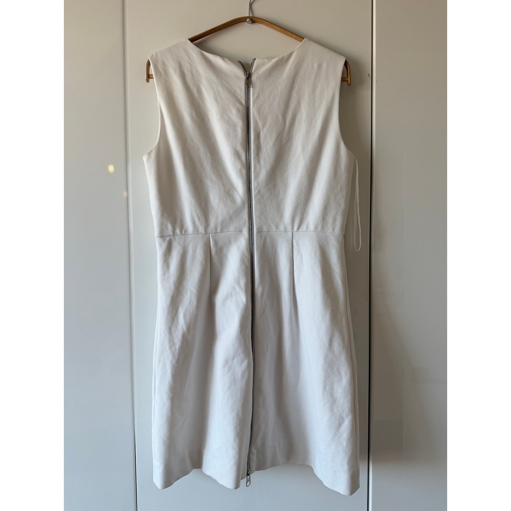 Diane Von Furstenberg White Mini Carpreena Dress Sz 10 AS-IS - Picture 6 of 12